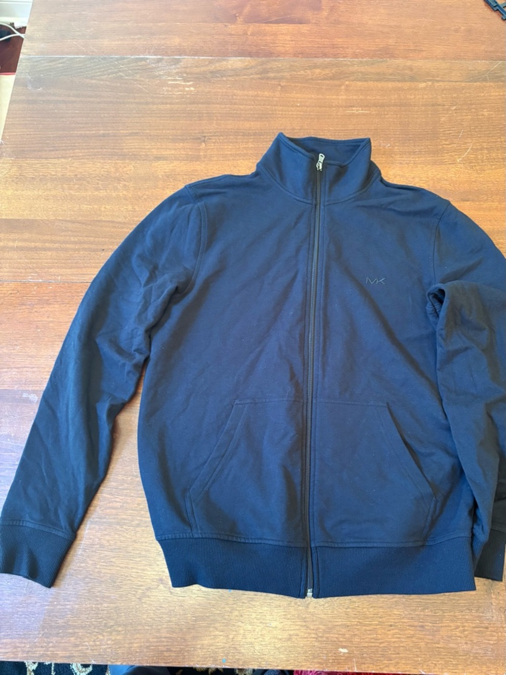 Michael Kors Men's Black Full-Zip Sweater Jacket Size Medium